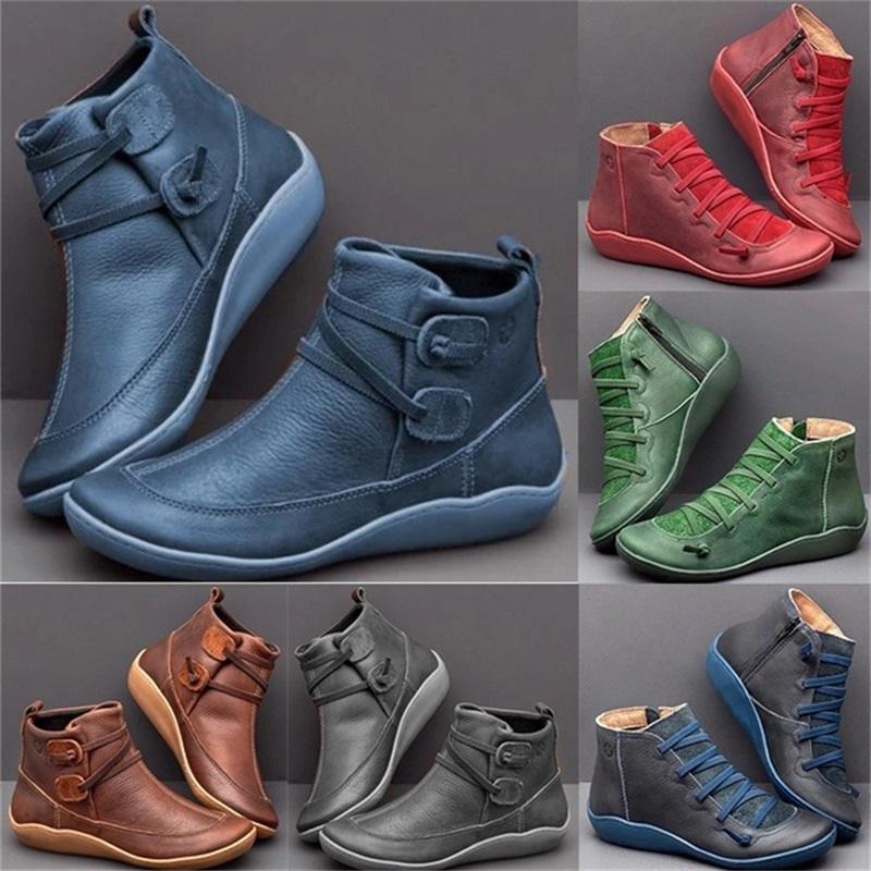 Soft Leather Ankle Boots For Leisure