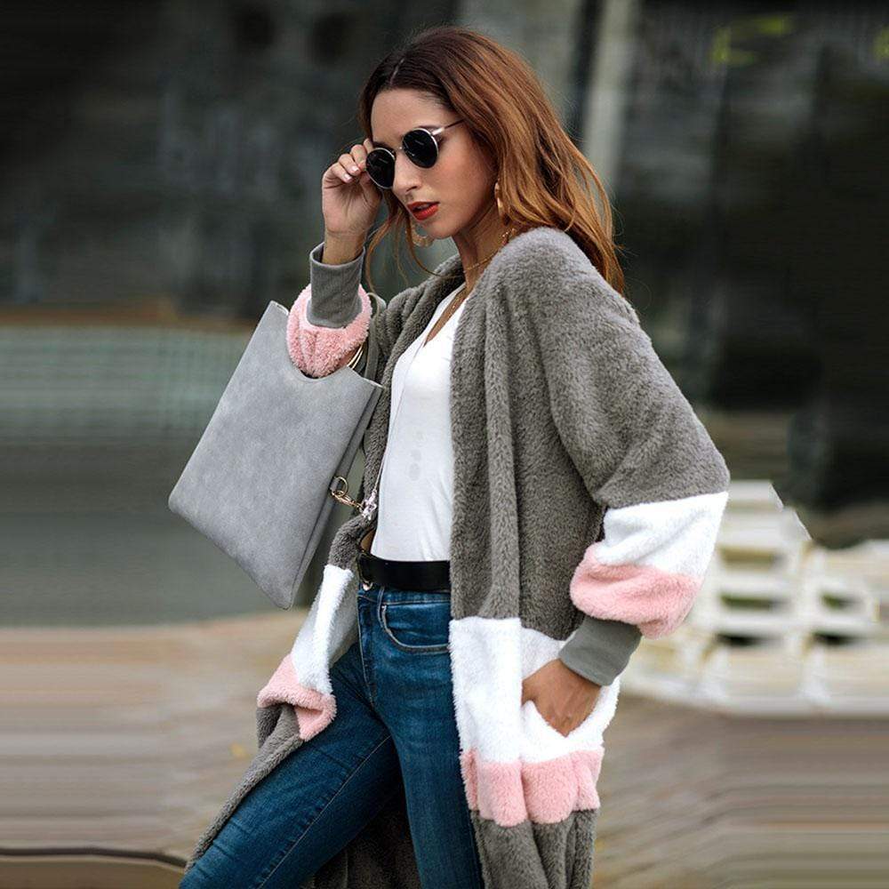 Multi Colors Coat Long Sleeve for Women