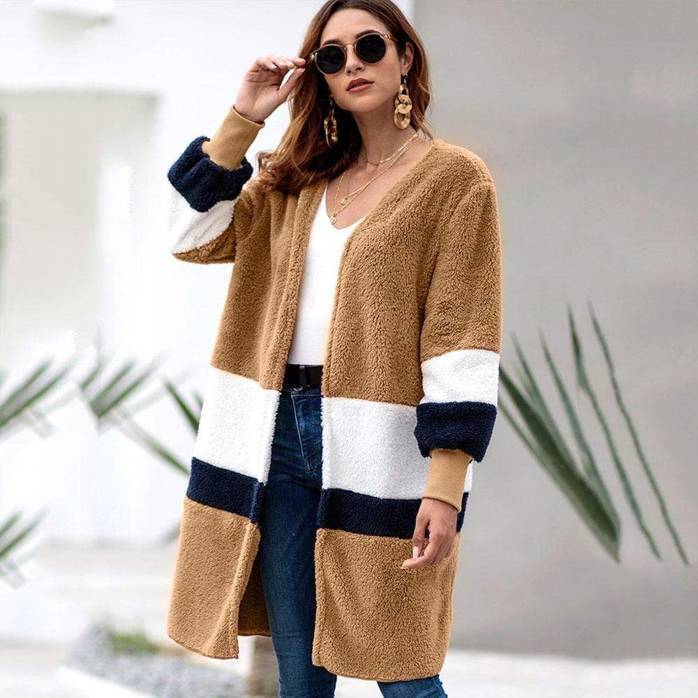 Multi Colors Coat Long Sleeve for Women